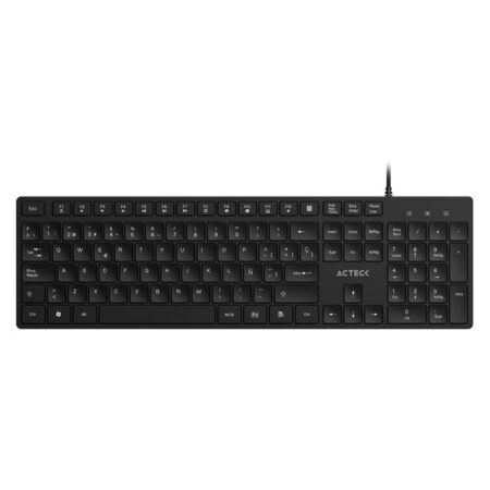Teclado Alambrico Acteck Vantage Aero Ta545/Español/Negro/AC-943475