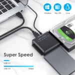 Adaptador USB 2.0- SATA/Ide Steren Com-211, Para Unidades De Disco De 3.5" Y 2.5"