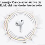 Audifonos Airpods Inalambricos C/Microfono Apple Pro 3Ra Gen/Bluetooth/Tws/Color Blanco/Mfhp4Be/A