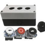 Botonera Triple Wejoin Br-Rm Uso Rudo/Para Acceso Vehicular Apertura/Cierre/Detener