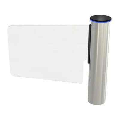 Torniquete De Puerta Tipo Ala O Bandera Came Acero Inoxidable/Hoja De Cristal Templado/Acceso Bidireccional/Corona LED/Gla-1