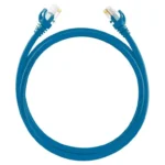 Cable De Parcheo (Patch Cord) / Utp 100% Cobre/ Cat. 6 (24 Awg ) / 2 Metros / Color Azul / Ideal Para PoE+ / Interior