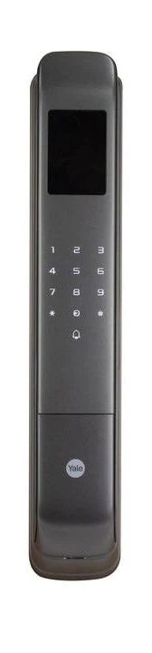 Cerradura Digital Cornelius Yale Mx83424/Reconocimiento Facial 3D/Sensor De Huella Con Ia/100 Huellas/20 Face Id/100 Tarjetas Mifare/Doble Verificacion/Bloqueo Automatico/Modo Niños/IP54/Aleacion De Aluminio