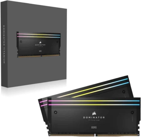 Memoria DDR5 32Gb 7200Mhz Corsair Dominator Titanium Rgb (2X16Gb)/Color Blanco/Cl34/Cmp32Gx5M2X7200C34W
