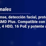 Nvr 16 Canales Ip4K Dahua Dhi-Nvr5416-16Hp-Ei2/Con Tecnologia Acupick/Wizsense/16 Puertos PoE/8 Epoe/4 Bahias P/D. Duros/Incluye Canales Con Reconocimiento Facial/Smd Plus/Soporte Para Camaras Con Ia/Proteccion Perimetral