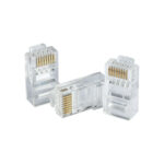 Caja Con 100 Plugs RJ45 Cat6 Dahua Dh-Pfm976-631/Chapado De Oro De 15 U"/Clasificacion De Resistencia Al Fuego Ul94V-2