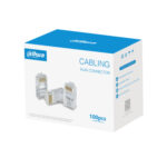 Caja Con 100 Plugs RJ45 Cat6 Dahua Dh-Pfm976-631/Chapado De Oro De 15 U"/Clasificacion De Resistencia Al Fuego Ul94V-2