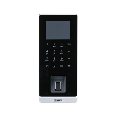 CONTROL DE ACCESO DAHUA DHI-ASI2212H-W/3000 HUELLAS/30000 TARJETAS MIFARE Y PASSWORDS/150000 EVENTOS/EXTERIOR IP65/DESBLOQUEO REMOTO/TCP/IP/AUTOREGISTRO/P2P/FUNCION DE TIMBRE