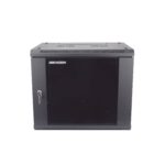 Gabinete Para Montaje En Pared O Piso Ds-Xs6409-S/B, Puerta De Cristal Templado Resistente, Cuerpo Fijo, 9 Unidades De Rack, 19, Fabricado En Acero