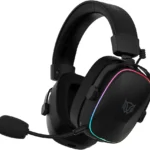 Diadema Audifonos C/Microfono Ina/Alambricos Balam Rush Aeon Expert Hs1100/Bluetooth 5.4/USB/3.5Mm/Mic Desmontable/Iluminacion Rgb/Color Negro/Br-938501 (Openbox)