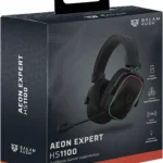 Diadema Audifonos C/Microfono Ina/Alambricos Balam Rush Aeon Expert Hs1100/Bluetooth 5.4/USB/3.5Mm/Mic Desmontable/Iluminacion Rgb/Color Negro/Br-938501 (Openbox)
