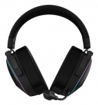 Diadema Audifonos C/Microfono Ina/Alambricos Balam Rush Aeon Expert Hs1100/Bluetooth 5.4/USB/3.5Mm/Mic Desmontable/Iluminacion Rgb/Color Negro/Br-938501 (Openbox)