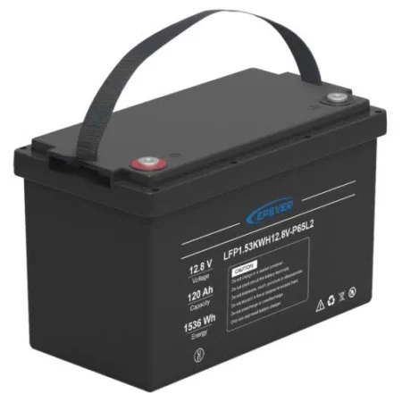 Bateria De Litio Lifeo4 Epever Lfp200Ep128V2/12.8Vcc/200Ah/2.56Kwh/Pantalla LCD Para Monitoreo Local/Carcasa Metalica