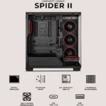 Gabinete Xzeal Xz160 Full Torre/Con Ventana/Sin Fuente/USB 2.0/4 Ventiladores Instalados/Argb/Blanco/Micro-ATX/Xzgaex1W