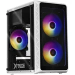 Gabinete Xzeal Xz160 Full Torre/Con Ventana/Sin Fuente/USB 2.0/4 Ventiladores Instalados/Argb/Negro/Micro-ATX/Xzgaex1B