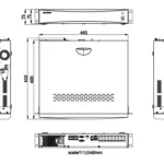Nvr 32 Canales IP Hikvision Ds-7732Nxi-K4(E)/12Mpx/Acusense/Reconocimiento Facial/4 Bahias De Disco Duro/HDMI En 4K/Alarmas I/O