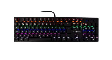 Teclado Mecanico Gamefactor Vorago Kbg400-R – USB, Qwerty, Rojo, Multicolor, Switch Rojo