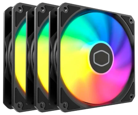 Kit De 3 Ventiladores Cooler Master Mf120 Lite Argb/3X120Mm/Argb/1750Rpm/Color Negro/Mfw-B2Dn-173Pa-R1