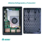 Kit Raspberry Pi 5/8Gb RAM/Fuente/Case/Ventilador/HDMI/SD 64Gb/Color Blanco