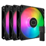 Kit De 3 Ventiladores Cooler Master Sickleflow Edge 120 Argb/3X120Mm/Argb/2500Rpm/Color Negro/Mfx-B2Dn-253P2-R2