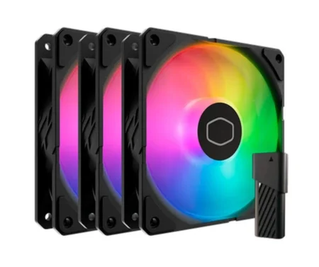 Kit De 3 Ventiladores Cooler Master Sickleflow Edge 120 Argb/3X120Mm/Argb/2500Rpm/Color Negro/Mfx-B2Dn-253P2-R2