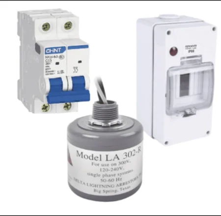 Kit De Centro De Carga Para Corriente Alterna Epcom Powerline Pl20Aca/Breaker De Hasta 400Vca/20A/Con Supresor De Picos Transitorios