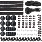 Kit Organizador De Cables En Espiral/Dos Bridas De 15Mm X 2M/Color Negro