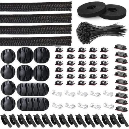 Kit Organizador De Cables En Espiral/Dos Bridas De 15Mm X 2M/Color Negro