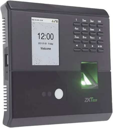 Control De Acceso Facial Zkteco Mb10V/100 Rostros/500 Huellas/50000 Eventos/Soporta Ddns Con Biotimepro/Funcipn Adms Incluida/Conexion Tcp/IP/Ssr