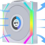 Ventilador Lian Li Uni Fan Sl Wireless LCD/1X120Mm/Argb/1900Rpm/Pbt/Color Negro/G99.12Sllcd1W1B.00