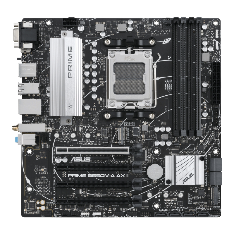 MB ASUS PRIME B650M-A AX II SOCKET AMD AM5 B650/MICRO ATX/DDR5 128GB/PCI EXPRESS