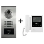 Paquete De Videoportero Zkteco Ve06A01Paq7P/Para 6 Departamentos Ve06A01/1 Monitor Vdpib3 De 7"