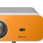 Videoproyector Multimedia Steren Pro-4000/300 Ansi Lumenes/1920X1080P Full HD/Proyeccion Hasta De 150"/Color Blanco-Naranja