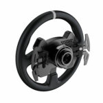Volante De 13" Moza Cs V2P Con Paletas Magneticas/Luces Rgb/Diseño Profesional/Rs057