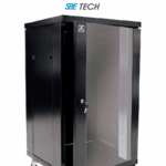 Gabinete De Piso 20Ur Sbe Tech Sbe-Gnl20Urp600Pc/Puerta De Cristal/Riel 19"/Color Negro