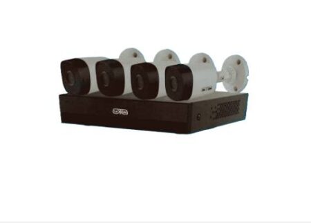 Saxxon Sua-Kit/Xvr1E04-I/4-B10P-0280B – Kit De 4 Canales Hdcvi/ Cámaras B10P De 1Mp 720P/ Lente De 2.8Mm Con Apertura De Hasta 100°