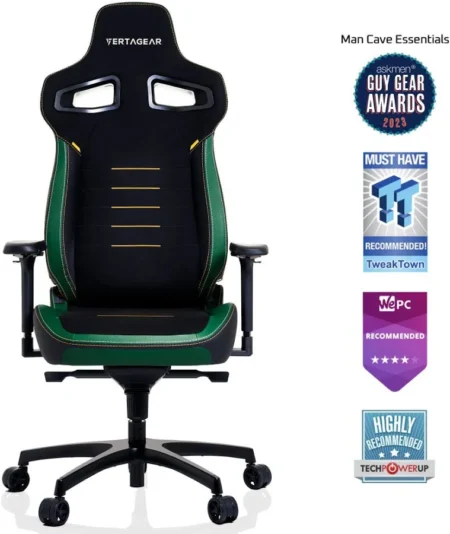 Silla Gamer Vertagear Sl1800/Color Verde Medianoche/163Kg/Cuero Puc/Reposabrazos Ajustable/Vg-Pl4800Se_Mg