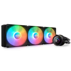 Enfriamiento Liquido Nzxt Kraken Core 360 Rgb/3100rpm/3 Ventiladores En Un Solo Cuadro(1x360mm)/color Negro/rl-kr36c-b1