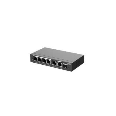 Switch Gigabit Ruijie Rg-Es206Gs-P/4 Puertos Gigabit PoE/Administrable/2 Uplink Gigabit/1 Uplink Gigabit Para Fibra Sfp En Combo/Gestion Gratuita Desde La Nube