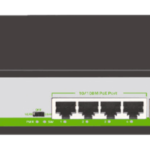 Switch Zkteco Pe042-55-C/4 Puertos Fast Ethernet PoE Af-At/2 Puertos RJ45 10/100/No Administrable/Soporta Hasta 250M Sobre Utp Cat6/Proteccion Contra Descargas