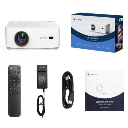 Videoproyector Vankyo Leisure 470 Neo/140 Lumenes/1280X720 HD/Proyeccion De Hasta 180″/Color Blanco/Tmvk-018