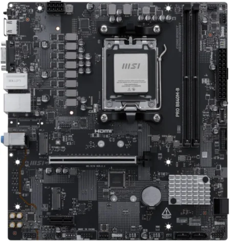Mb MSI Pro B840M-B Socket Am5/2Xddr5/HDMI/D-Sub/PCI-E 4.0/Matx