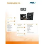 Mb MSI Pro A620Am-B Evo Socket Am5/2Xddr5/HDMI/VGA/PCIE-4.0/Matx