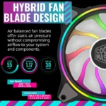 Ventilador Cooler Master Fan Mf140 Halo/1X140Mm/Argb/1500Rpm/Color Negro/Mfl-B4Dn-15Npa-R1