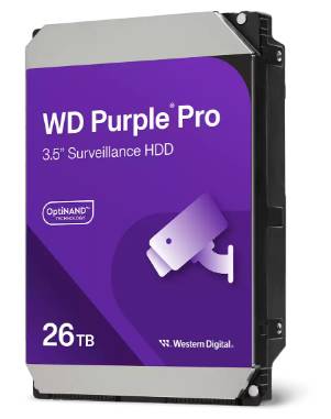 D. Duro Interno 26Tb Wd Purple Pro/3.5"/SATA Iii/7200Rpm/Para Video Vigilancia/Wd260Purp