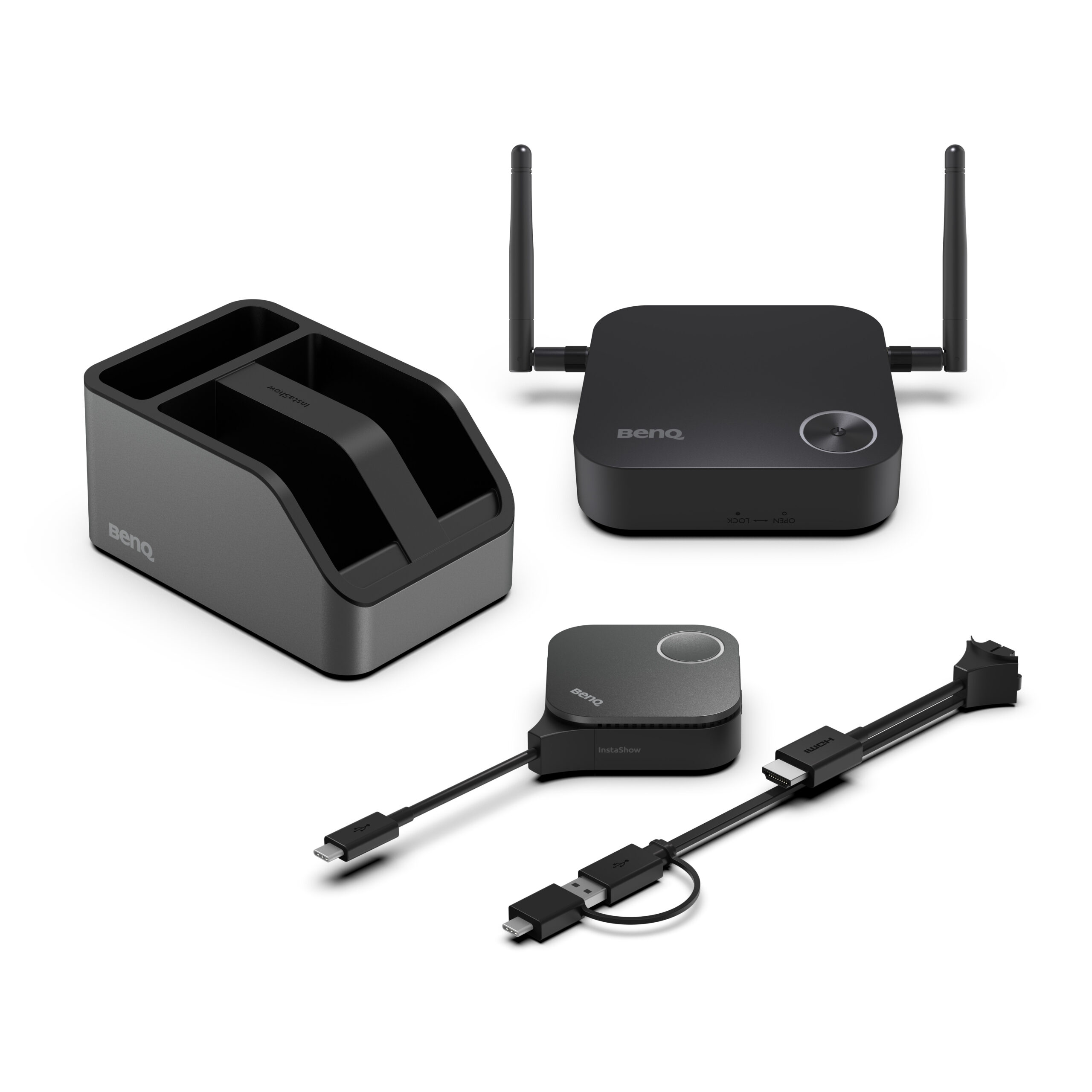 Sistema De Presentacion Inalambrico Benq Wdc15/plug And Play/1 Host/2 Botones Hdmi/usb/sin Necesidad De Software/color Negro