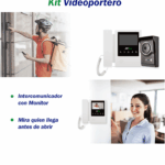 Kit De Videoportero Analogico Zkteco Vdpo4-B4 Kit/Monitor De 4.3"/ Frente De Calle Con Camara De 1Mp/Angulo De Vision 80°/Conexion Hasta 4 Monitores