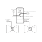 Paquete De Videoportero Zkteco Ve04A01Paq7P/Para 4 Departamentos Ve04A01/1 Monitor Vdpib3 De 7"