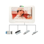 Paquete De Videoportero Zkteco Ve04A01Paq7P/Para 4 Departamentos Ve04A01/1 Monitor Vdpib3 De 7"