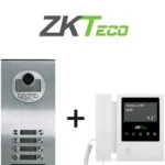 Paquete De Videoportero Zkteco Ve08A01Paq4P/Para 8 Departamentos Ve08A01/1 Monitor Vdpib4 De 4.3"